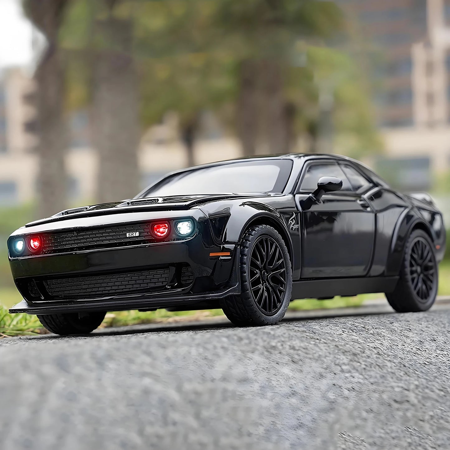 Hellcat Alloy Model Car with Engine Sounds - 1:32 Scale Diecast, Gift for Men