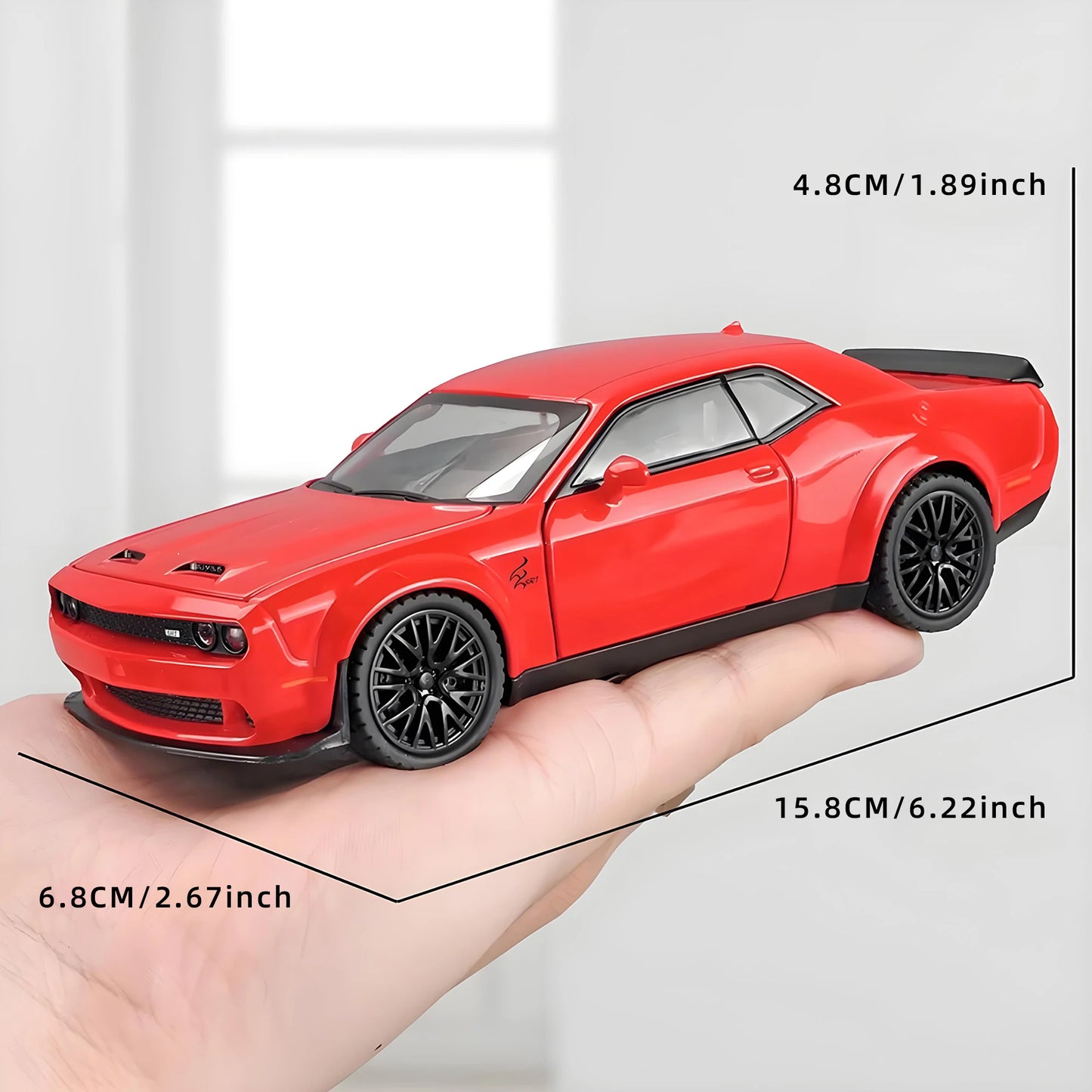 Hellcat Alloy Model Car with Engine Sounds - 1:32 Scale Diecast, Gift for Men