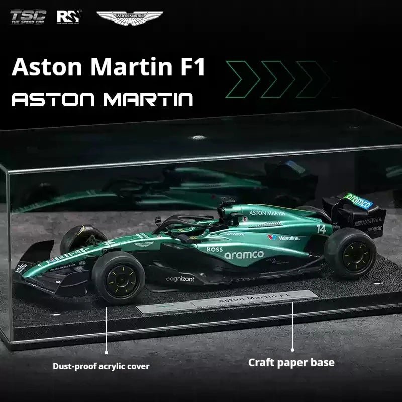 Tsc Speed Card 1-18 Aston Martin F1 Racing Alloy Car Model Simulation Collection Ornament Model Gift Male